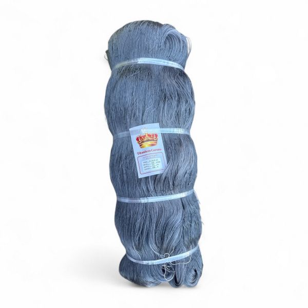 Сетєполотно Titanium Corona - Рибальська лялька - Жилка 0,15 мм*9 - Сірий - Висота 75 вічок - Довжина 150 м