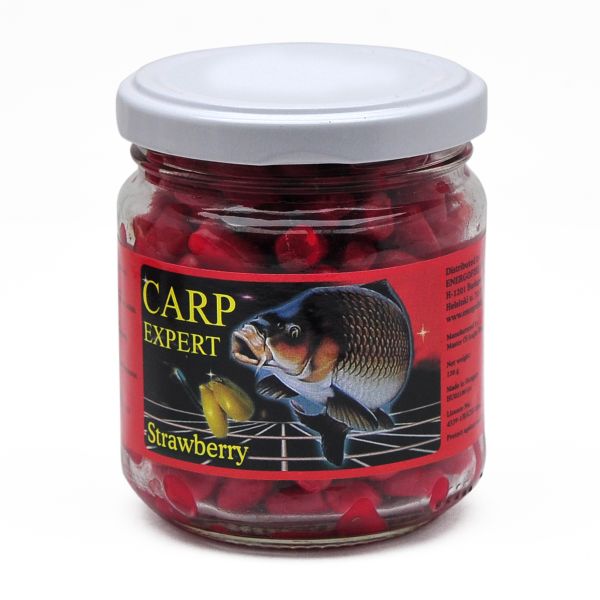 Кукуруза Energofish Carp Expert 10-15 мм - 212 мл - Без сиропа - Strawberry (Клубника красная)