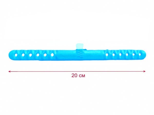 Ласты детские для бассейна с открытой пяткой - Размер 16,5-22,5 (100-140 мм) - Бело/голубые