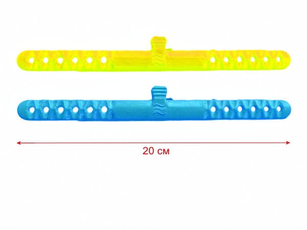 Ласти дитячі для басейну з відкритою п'ятою - Розмір 16,5-22,5 (100-140 мм) - Жовто/блакитні