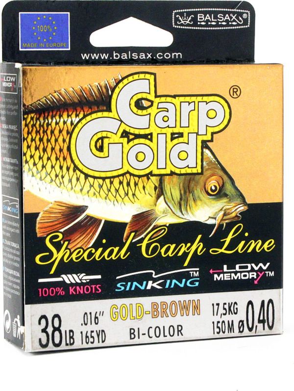 Леска Balsax Carp Gold - Gold-Brown (Желто-Медовый) - 150 м х 10 шт (1500 м)