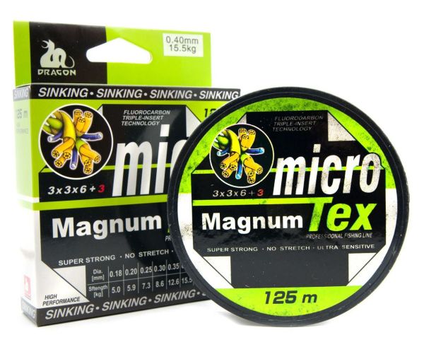 Леска Dragon - Micro Magnum Tex - Clear (Прозрачный) - 125 м