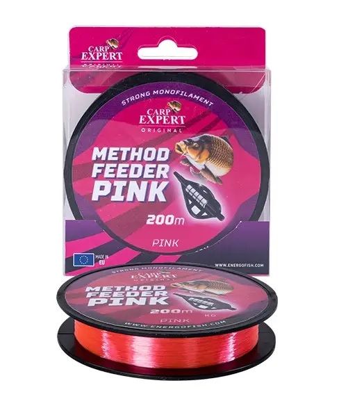 Леска Energofish Carp Expert - Method Feeder - Pink - 200 м