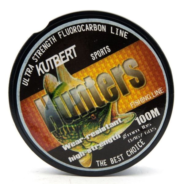 Леска Kutbert Hunter - Sports - Fluorocarbon Coated - Clear (Прозрачный) - 100 м