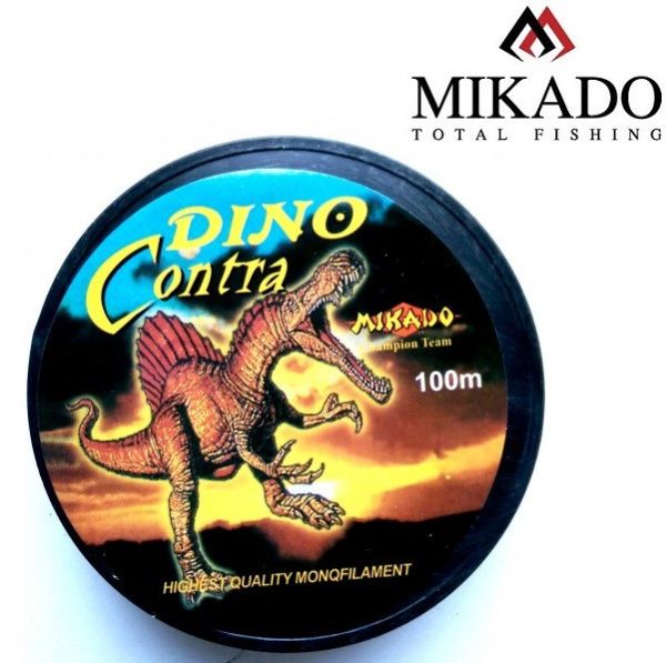 Леска Mikado DINO Contra - Gray-Green (Серо-Зеленая) - 100 м