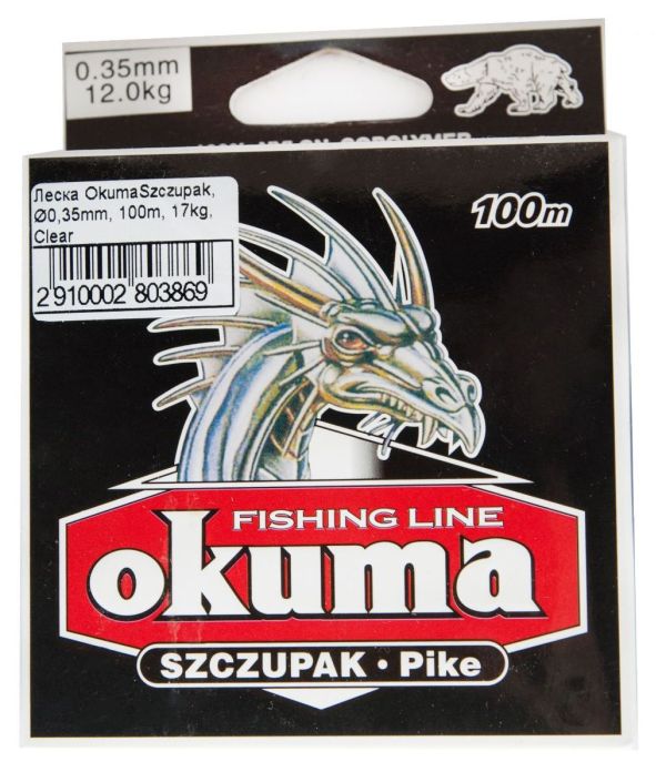 Леска Okuma Szczupak - Clear (Прозрачная) - 100 м