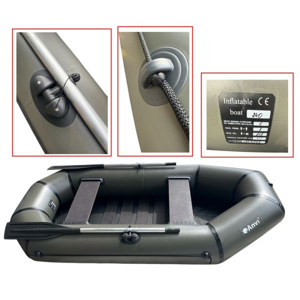 Лодка Anvi 240 LS - Баллон Ø34 см - ПВХ