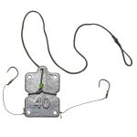 Макушатник Супутник - 2 гачки + лідкор - Свинець