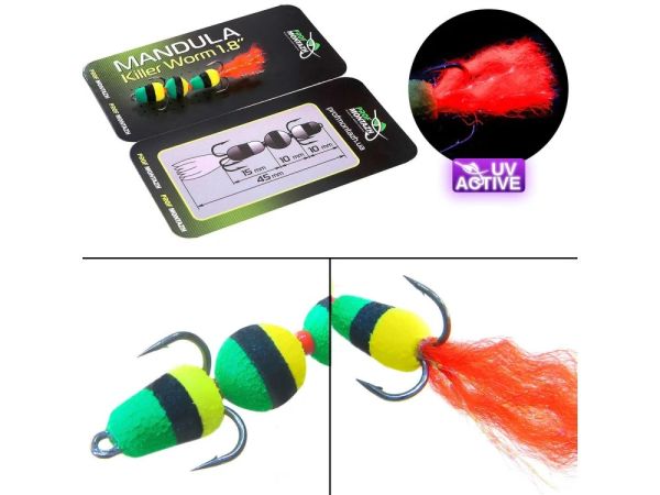 Мандула Killer Worm 3 сегменти 1,8" (45 мм) - Мікро - ПрофМонтаж - #902