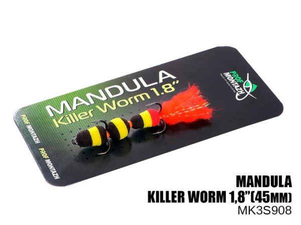 Мандула Killer Worm 3 сегменти 1,8" (45 мм) - Мікро - ПрофМонтаж - #908