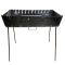 Мангал Чемодан - Раскладной - Со съёмными ножками - Сталь 2 мм - 67x35x16 см - На 12 шампуров