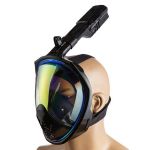 Маска для плавання - Повнолицева - Дзеркальна - M2068/SG8 - Розмір S/M - Чорний