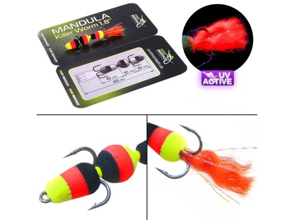 Мандула Killer Worm 3 сегменти 1,8" (45 мм) - Мікро - ПрофМонтаж - #903