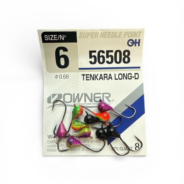 Мормишка Крапля ручна робота Асорті - Owner №6 (56508) - 10 шт/уп