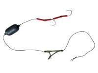 Монтаж для лову сома Anvi №5 з протизакручувачем, підводним поплавком та 2 гачками