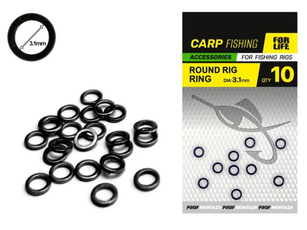 Кільця монтажні Round Ring Rig Ø3,1 мм - Для виготовлення волосяних монтажів