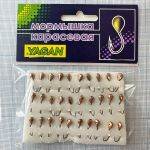Мормишка карасева для літнього кивка - YAGAN - №15 - Крапля мала - 0.6 г - Ø4 мм - Гачок Kumho №15 - Золото