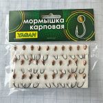 Мормишка корпова для літнього кивка - YAGAN - №17 - Крапля ребриста мала - 0.8 г - Ø5 мм - Гачок Kumho №17 - Мідь