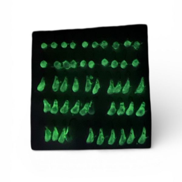 Набір мормишек фосфорних - 50 шт/уп