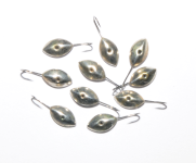 Мормишка "Полюс" №1 - Срібло - Листок - 0,6 г - 10 шт/уп