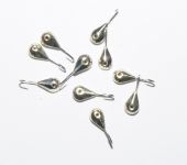 Мормишка "Полюс" №12 - Срібло - Крапля №4 - 0,4 г - 10 шт/уп