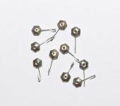 Мормишка "Полюс" №14 - Срібло - Шестикутна - 0,2 г - 10 шт/уп