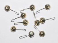 Мормишка "Полюс" №19 - Срібло - Кругла гранована - 0,4 г - 10 шт/уп