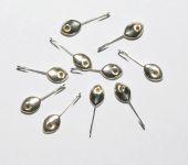 Мормишка "Полюс" №7 - Срібло - Крапля №2 - 0,4 г - 10 шт/уп