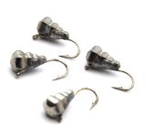 Мормишка Вольфрам Крапля Гранена - Темне срібло - 10 шт./уп