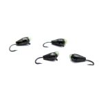 Мормишка Вольфрам Крапля з каменем - Темне срібло