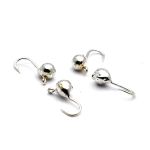 Мормишка Вольфрам Куля - Світле срібло - 10 шт./уп