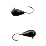 Мормишка Вольфрамова Hayabusa Крапля - З вушком - Чорний нікель