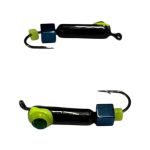 Мормишка Вольфрамова "Латишка" Гвоздик - Котяче око з кубиком хамелеон - Ø2,3 мм - 0,5 г - Чорний - Латвія