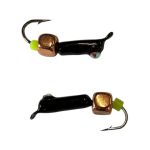 Мормишка Вольфрамова "Латишка" Гвоздик - Котяче око з кубиком мідь - МК1197