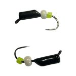 Мормишка Вольфрамова "Латишка" Гвоздик - Міні з намистинкою - Ø2 мм - 0,3 г - Чорний - Латвія