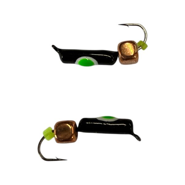 Мормишка Вольфрамова "Латишка" Гвоздик - З кубиком мідь - МК1193