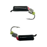 Мормишка Вольфрамова "Латишка" Гвоздик - З кубиком срібло - Ø3 мм - 1 г - Чорний - Латвія