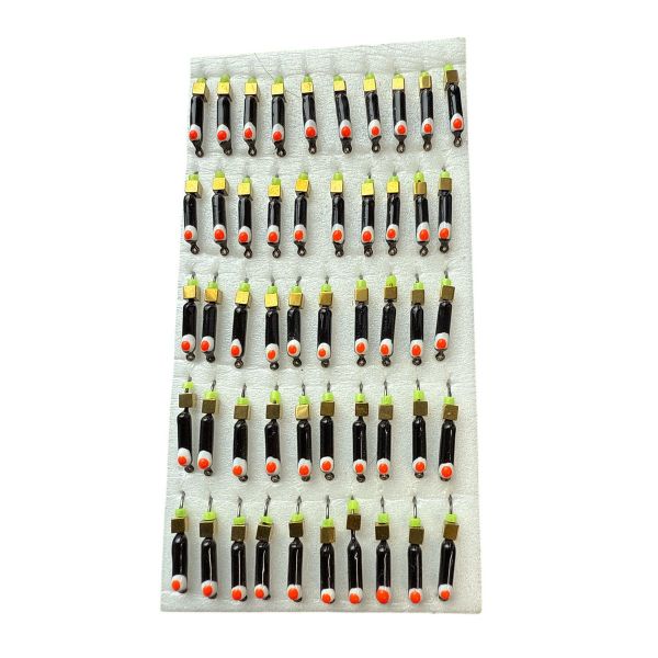 Мормишка Вольфрамова "Латишка" Гвоздик - З кубиком золото - МК1188