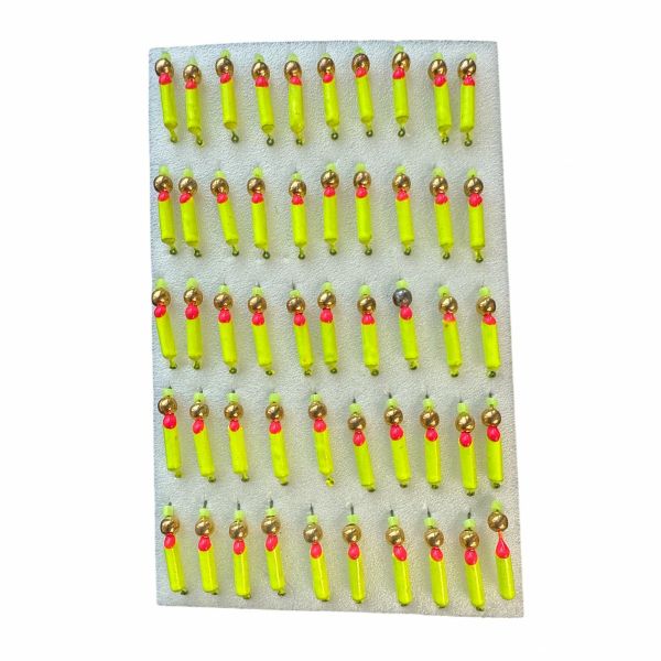 Мормишка Вольфрамова "Латишка" Гвоздик - З кулькою золото - МК1181