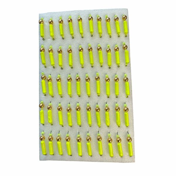 Мормишка Вольфрамова "Латишка" Гвоздик - З кулькою золото - МК1183