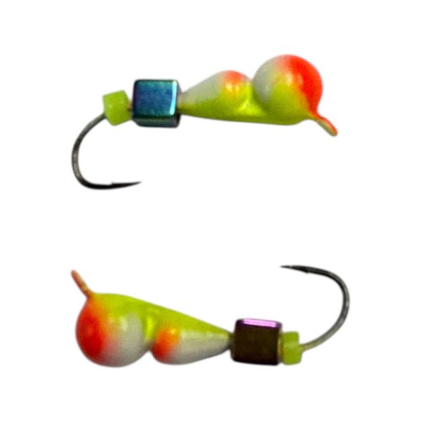 Мормышка Вольфрамовая "Латышка" Муравей - С кубиком хамелеон - МК1073