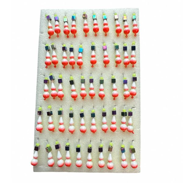 Мормышка Вольфрамовая "Латышка" Муравей - С кубиком хамелеон - МК1073