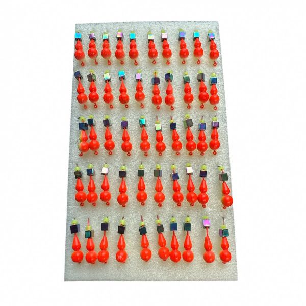 Мормышка Вольфрамовая "Латышка" Муравей - С кубиком хамелеон - МК1074