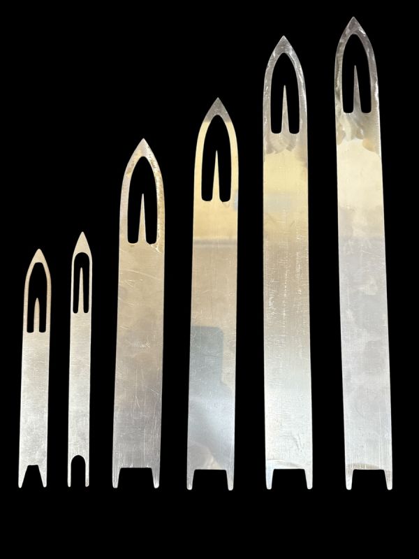 Набір челноків 6 шт. - Нержавіюча сталь - Україна