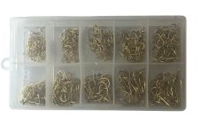 Набір гачків - Розміри 3-12 - 500 шт/уп - Золото