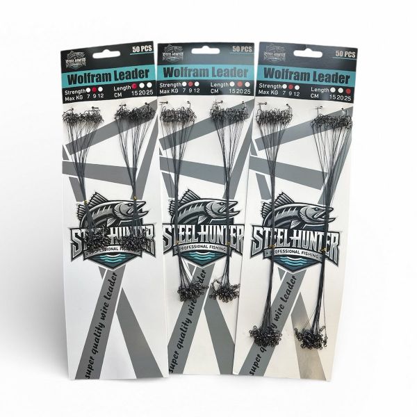 Набір повідців "Steel Hunter" Wolfram - 20 см - 50 шт/уп