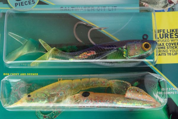 Набор силиконовых рыбок Kaida Multi Bait - Saltwater git lit - AG009 - 55 элементов