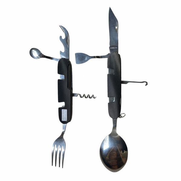 Набор туристический Traveler многофункциональный 9в1 - A-109ALL - Чёрный