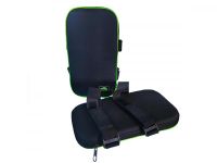 Наколінники зимові ПрофМонтаж на змійці - 33х19х3 см - Чорні