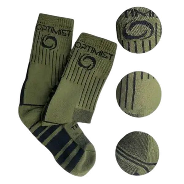 Носки "Optimist" Селезень - Амортизационные - Трекинговые - Олива